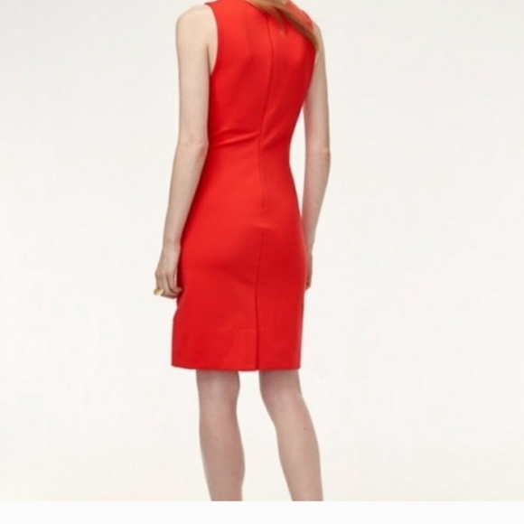 NWOT Aritzia Babaton Miguel red/orange fitted dress. Women size 6 - Picture 4 of 11